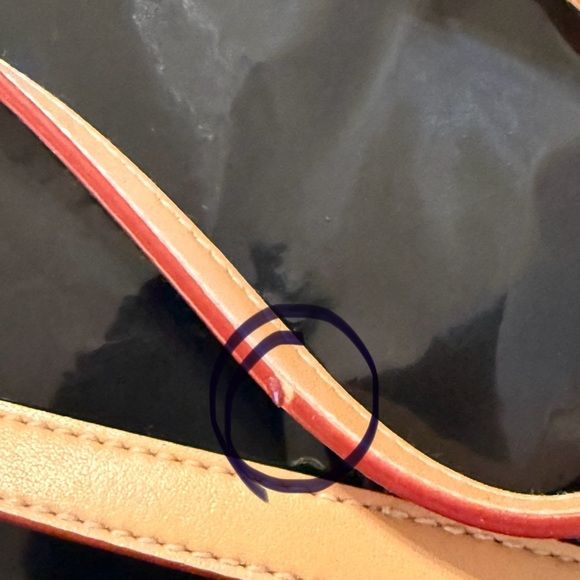 CL America Top Handle Bag With Crossbody Detachable Strap Tan, Black, Red Zip - Picture 16 of 16